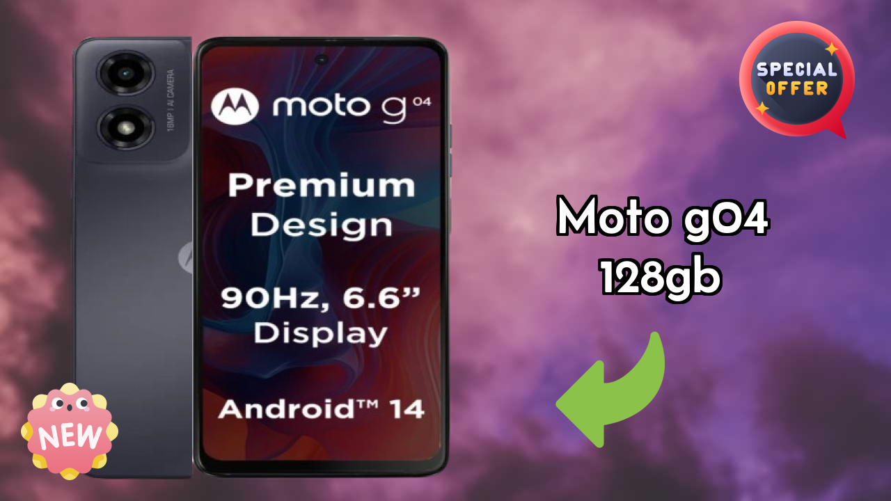 Moto G04 128GB Display Technology: 6.56 Inches (16.66 Cm) Screen