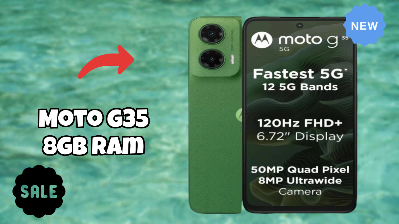 Moto G35 8GB RAM Display Size: 6.72 Inches (17.07 Cm) Screen Quality