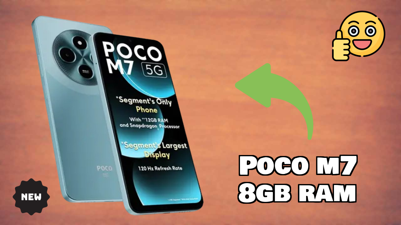 POCO M7 8GB RAM Display Size: 6.88 Inches (17.48 Cm) Screen Quality