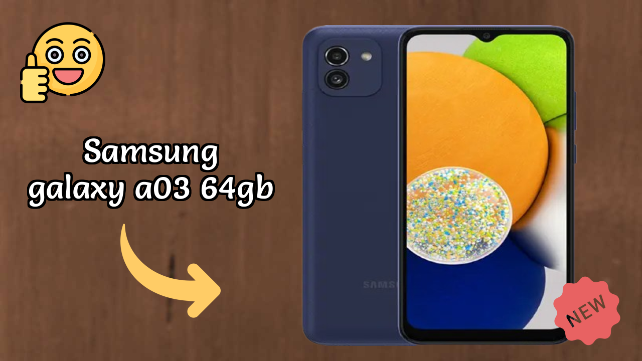 Samsung Galaxy A03 64GB Display Technology: 6.5 Inches (16.51 Cm) Screen