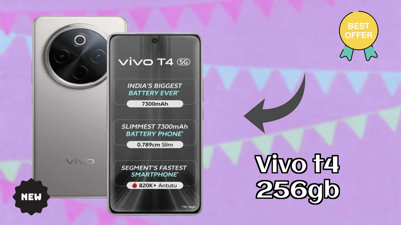 Vivo T4 256GB at ₹23,279 - Best Deal Available Now